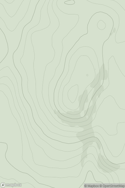 Thumbnail image for Beinn Bhuidhe [Mull and Nearby Islands] [NM375493] showing contour plot for surrounding peak